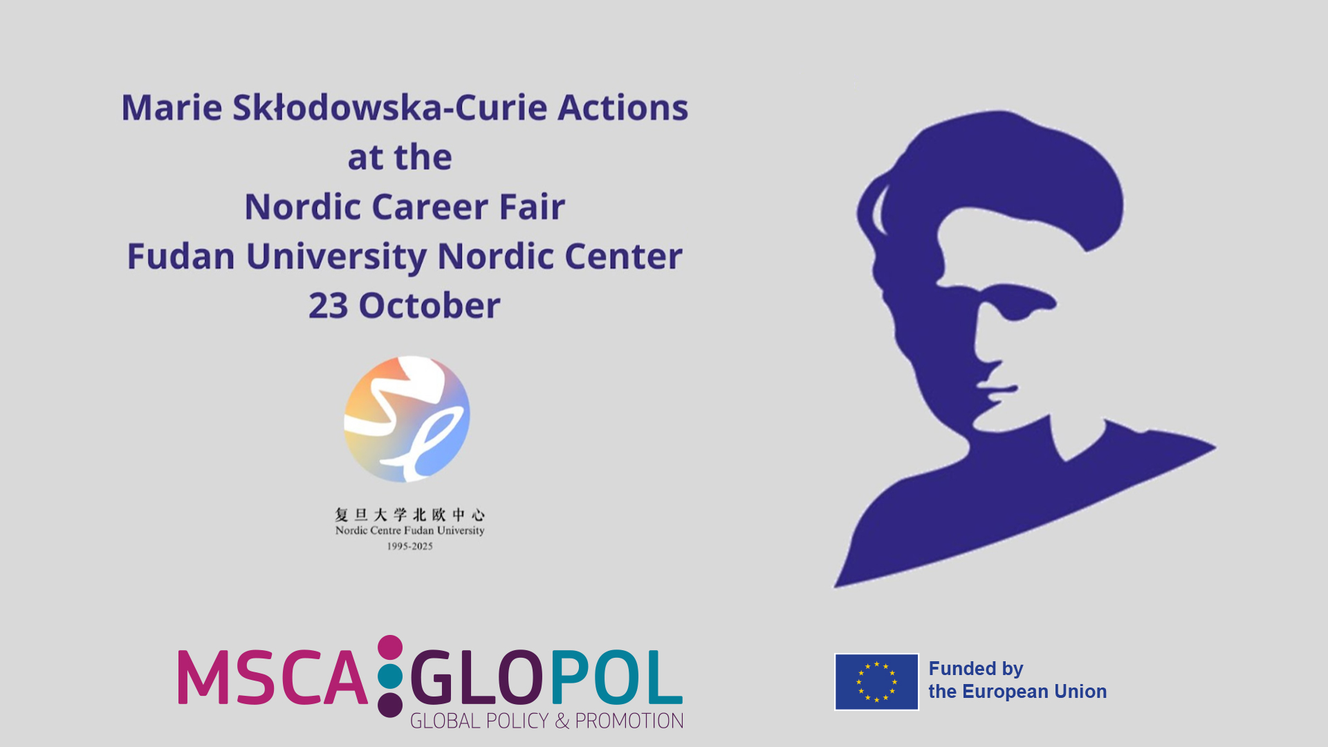 MSCA-GLOPOL will be at the Shanghai Nordic Career Fair on 23 October