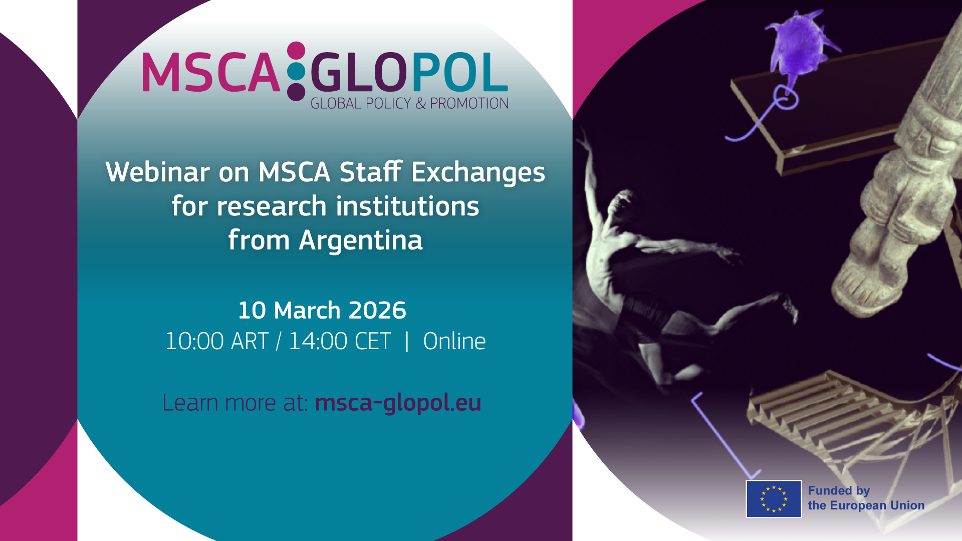 Webinar on MSCA Staff Exchanges for research institutions from Argentina