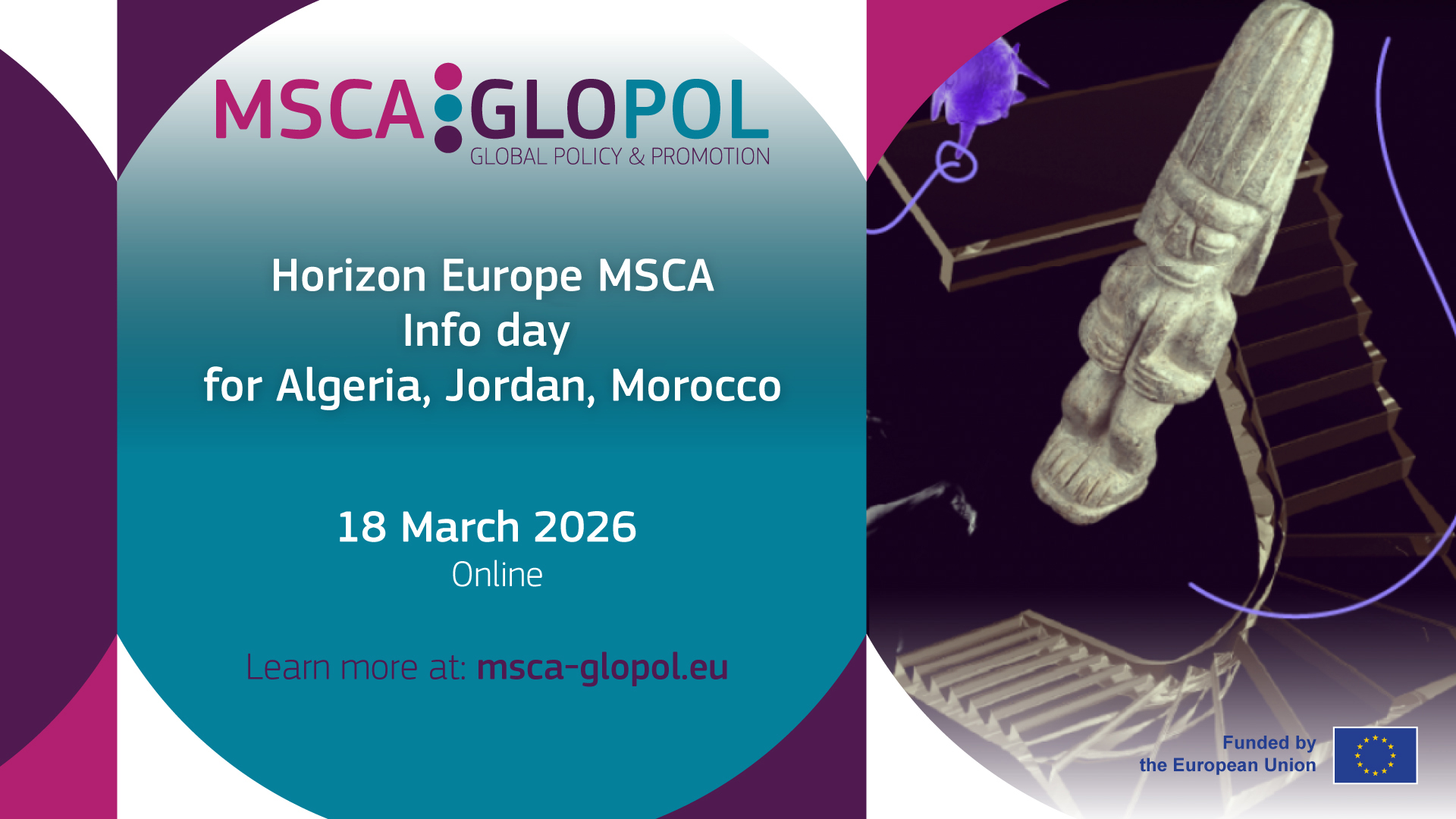 Horizon Europe MSCA Info day for Algeria, Jordan, Morocco (Online)