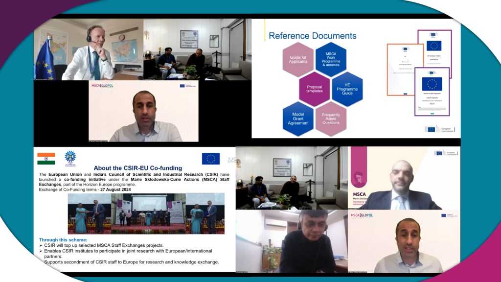 Networking and Brokerage Webinar – MSCA Staff Exchanges Call 2026 – CSIR India-EU&nbsp;Co-Funding