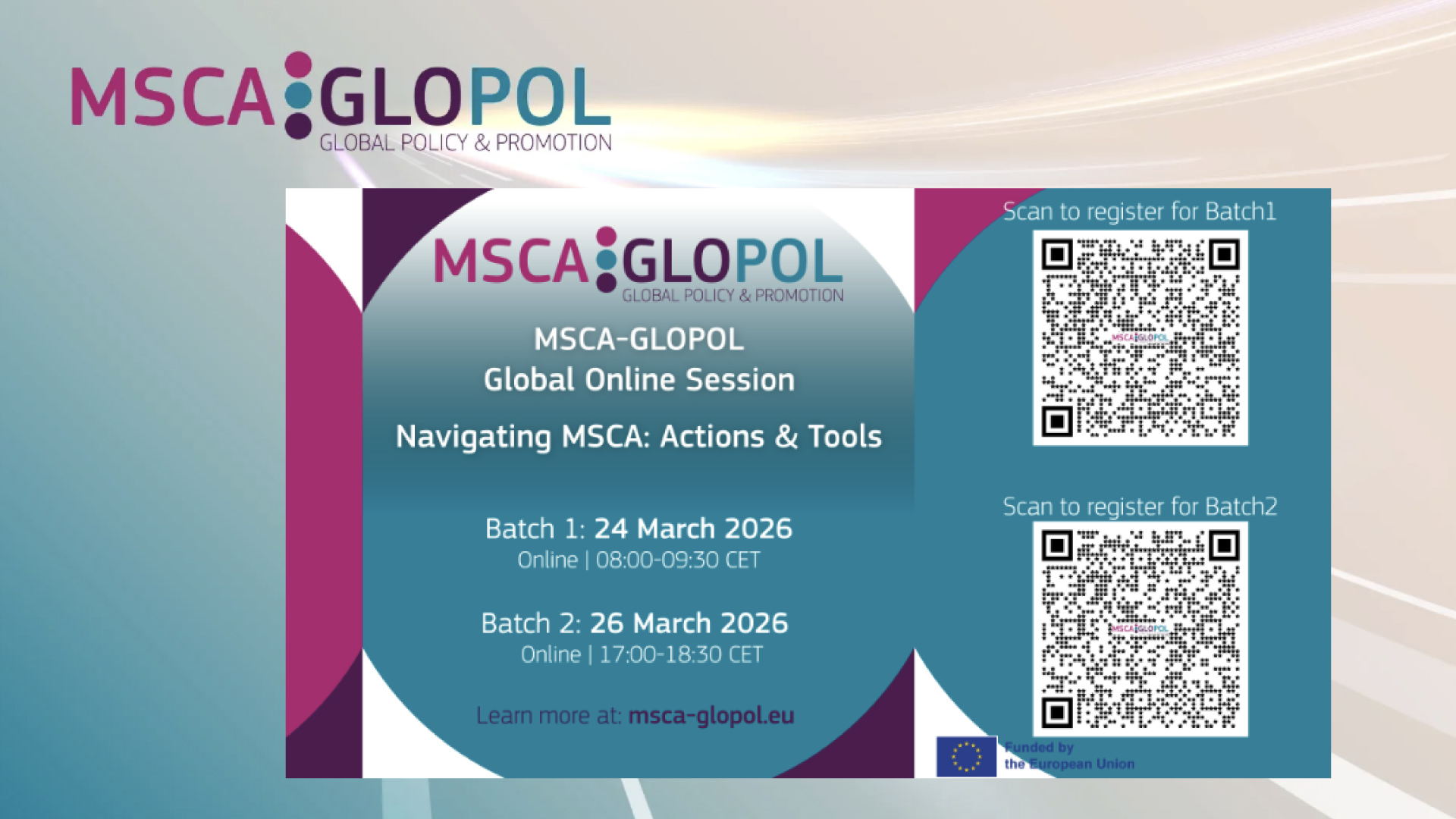 MSCA global online session brings together a worldwide audience