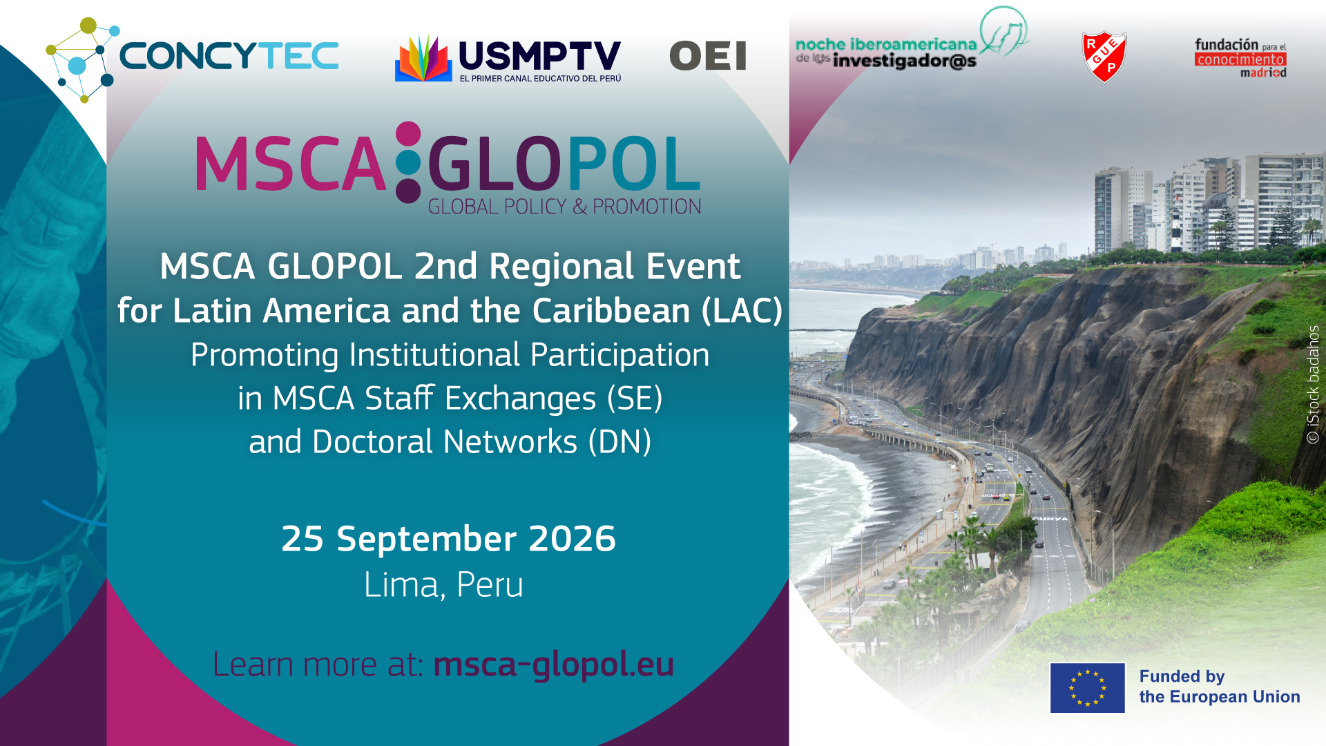 MSCA GLOPOL 2nd Regional Event for Latin America and the Caribbean (LAC) Promoting Institutional Participation in Doctoral Networks (DN) and MSCA Staff Exchanges (SE)