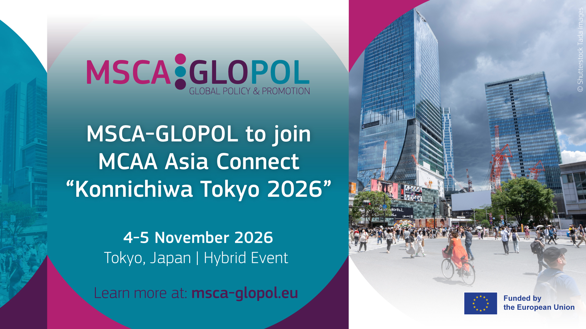 MSCA-GLOPOL to join MCAA Asia Connect “Konnichiwa Tokyo 2026” – 4-5 November 2026